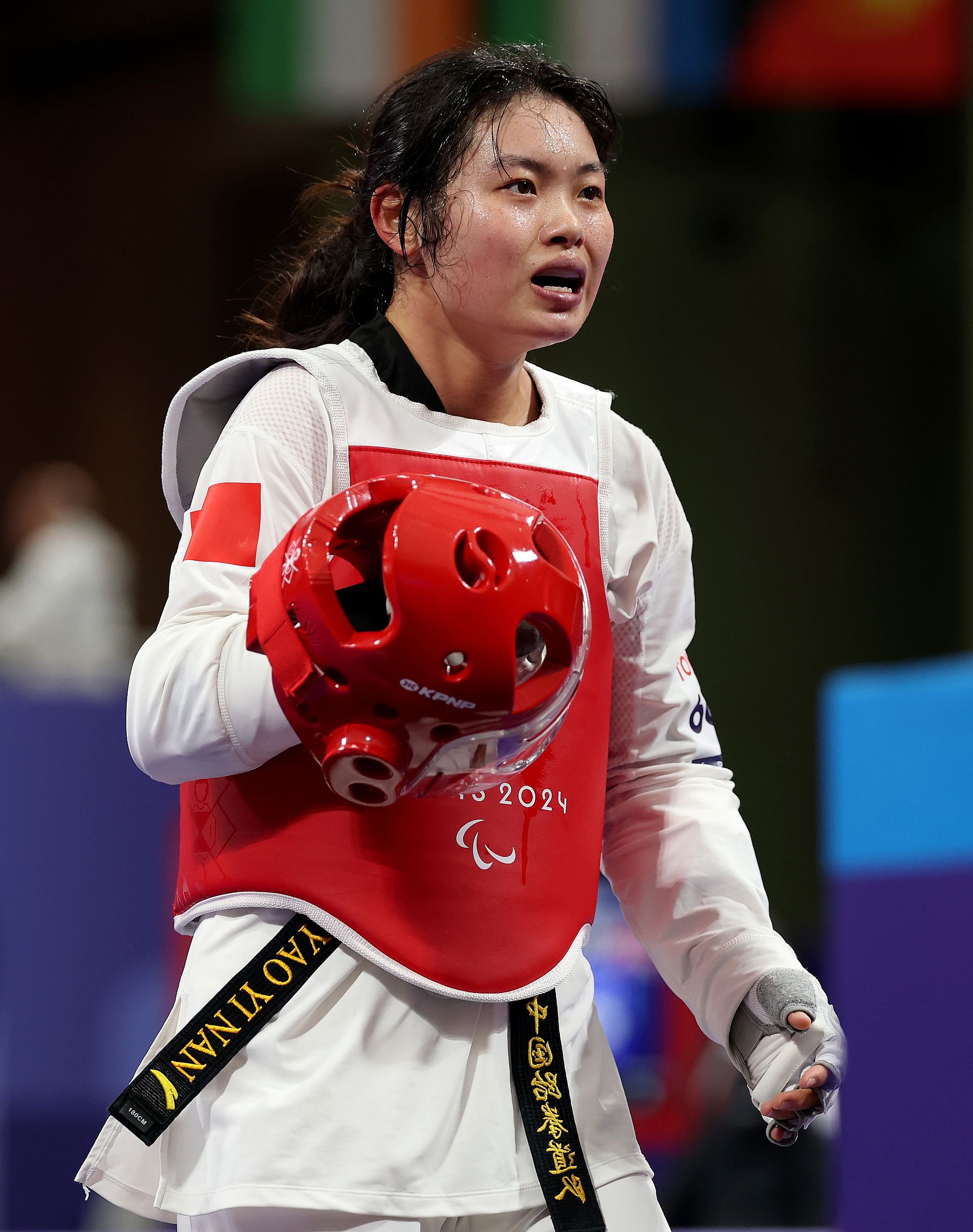 中国运动员在跆拳道比赛中实现逆袭 中国运动员在跆拳道比赛中实现逆袭